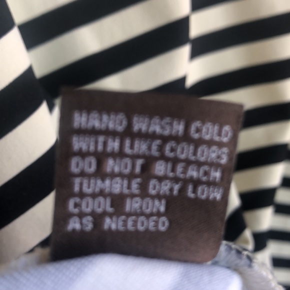 Black/Cream large Henley style J. McLaughlin Dress - Picture 5 of 5